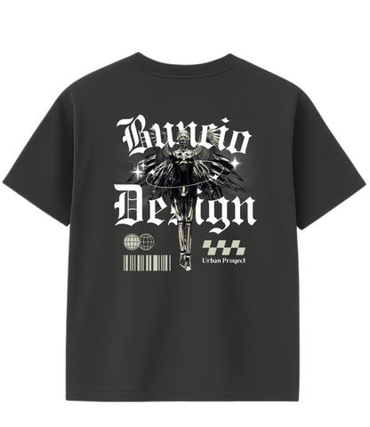Remera oversize: silver