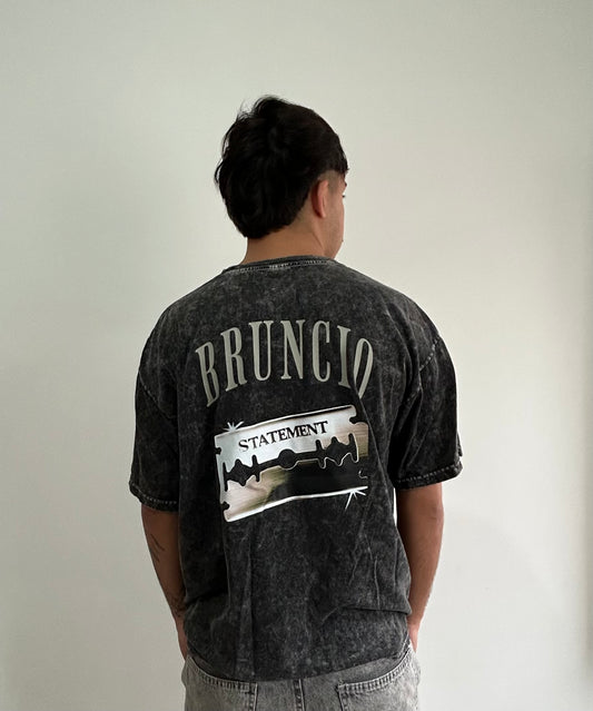Remera oversize jaspeada: Navaja